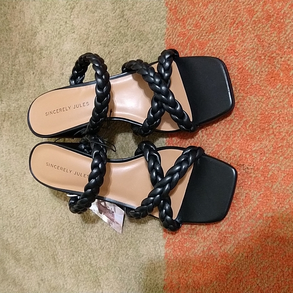 Sincerely Jules Braided Heeled Sandals - Picture 2 of 9